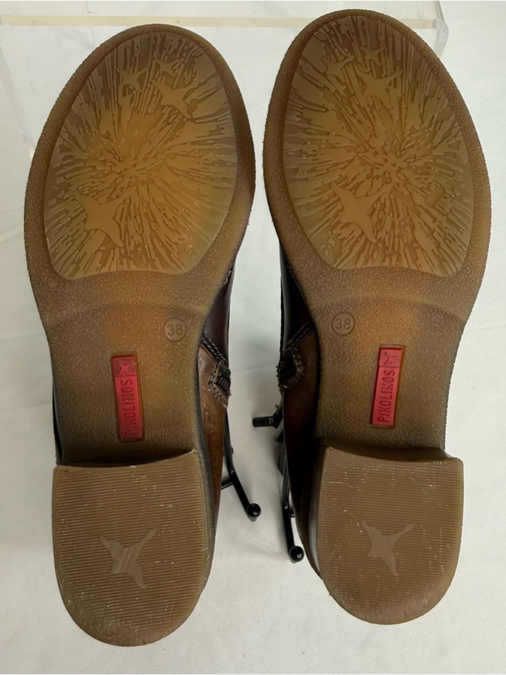 Pikolinos Zaragoza W9H-8768 Patchwork Leather Lace-Up Ankle Boots Booties SZ 38 - Picture 13 of 16